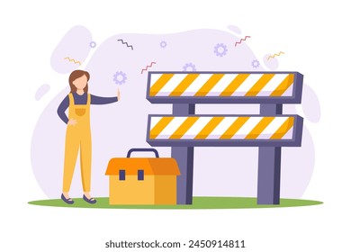 Happy Labour Day Flat Design