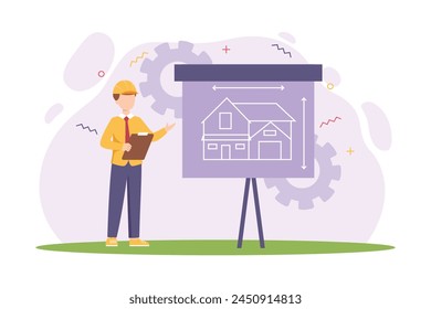 Happy Labour Day Flat Design