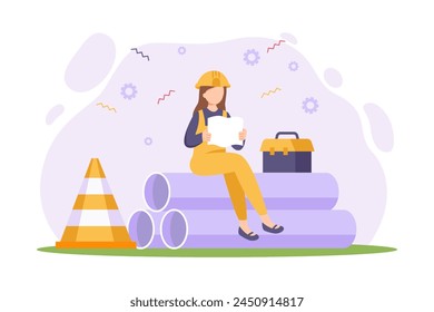 Happy Labour Day Flat Design