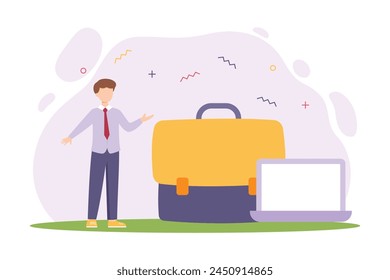 Happy Labor Day Flat Design