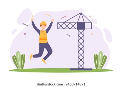Feliz Día del Trabajo Diseño plano