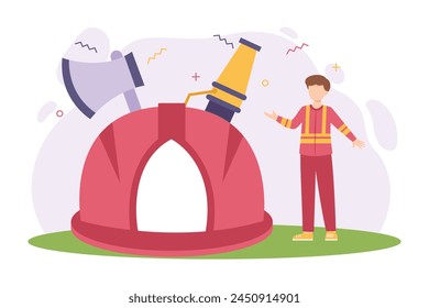 Happy Labour Day Flat Design