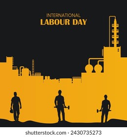 Happy labour day. international labour day. Labour day vector.