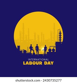 Happy Labor Day. Internationaler Tag der Arbeit. In: Labor Day Vector.