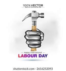 Happy Labour Day. International Workers Day Celebration Background.