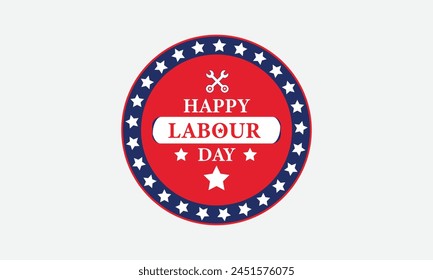 Happy labour day logo Usa