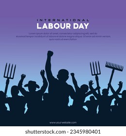Happy labour day post design