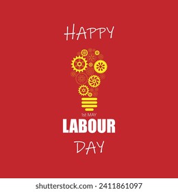 happy labour day slogan, typography graphic design, vektor illustration, for t-shirt, background, web background, poster and more.