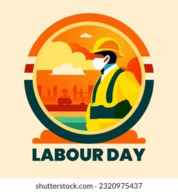 Happy labour day social media post design