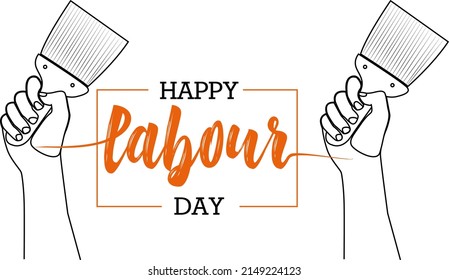 Happy Labour Day template design, Happy Labour Day 2020 Vector. 1st May International Labour Day, Vector