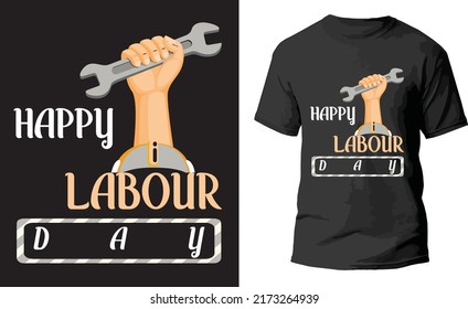 Happy Labour Day T-shirt Design