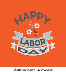 Happy Labour Day T-shirt Design, poster, print, postcard and other uses