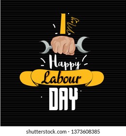 Happy labour day vector