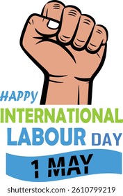 Happy Labour Day Vector Graphic for International Workers Day