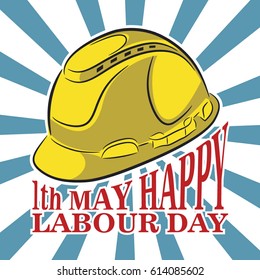 Happy labour day vector logo!
