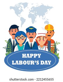 happy labour day

day, vector, people, happy