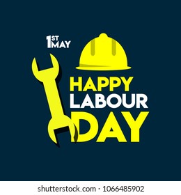 Happy Labour Day Vector Template Design Illustration