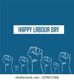 Happy Labour Day Vector Template Design Illustration