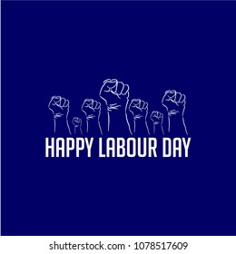 Happy Labour Day Vector Template Design Illustration