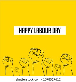 Happy Labour Day Vector Template Design Illustration