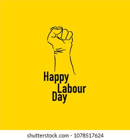 Happy Labour Day Vector Template Design Illustration