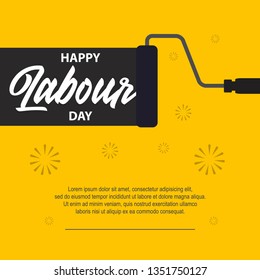 Happy Labour Day Vector Template