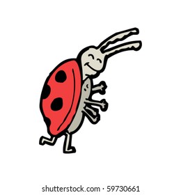 happy ladybug cartoon