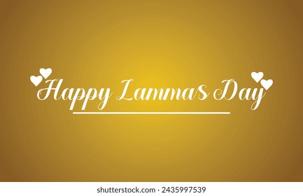 Happy Lammas Stilvolle Text Illustration Design