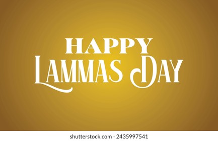 Happy Lammas Stilvolle Text Illustration Design