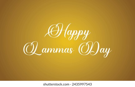 Happy Lammas Stilvolle Text Illustration Design