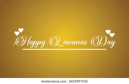 Happy Lammas Stilvolle Text Illustration Design