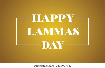 Happy Lammas Stilvolle Text Illustration Design