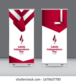 Happy Latvia Independence Day Celebration Vector Template Design Illustration