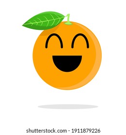 el alegre vector naranja de la risa puede ser utilizado como pegatinas, personajes, dibujos animados, fondos de escritorio, libros infantiles, revistas infantiles, diseños de camisetas