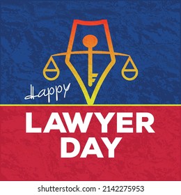 Happy Lawyer's Day vector template