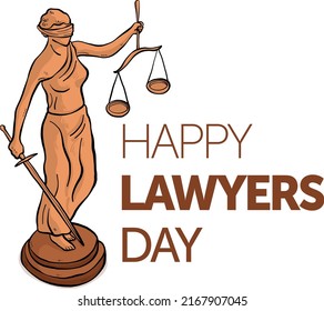 Happy Lawyer's Day vector template