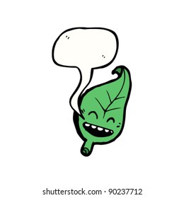 happy leaf cartoon