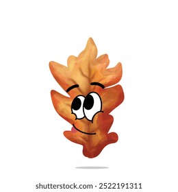 happy leaf mascot character. cute, funny and playful concept. autumn, education, nature, or holiday themes