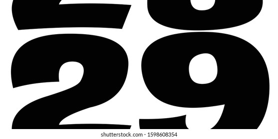 Happy Leap day or leap year slogan. Calendar page 29 February, month 2020 and 366 days. 29th Day of february, today one extra day. line pattern banner Fun vector icon sign. feb 29