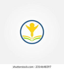 Happy Learning Logo Vector Design, suitable for education logos