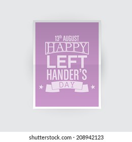Happy Left-handers Day Background