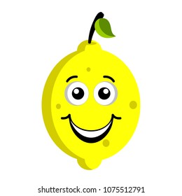 Happy lemon emoticon