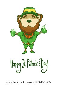 Happy leprechaun