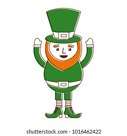 happy leprechaun cartoon st patricks day character