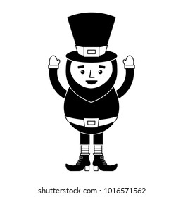 happy leprechaun cartoon st patricks day character