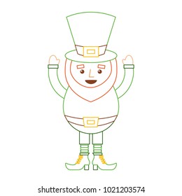 happy leprechaun cartoon st patricks day character