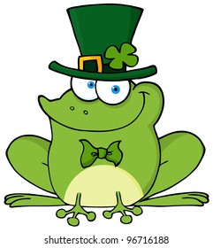 Happy Leprechaun Frog. Jpeg version also available in gallery.