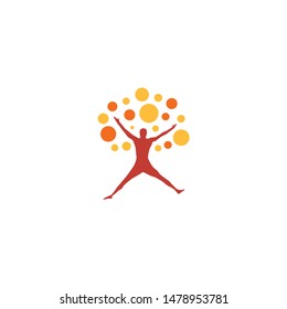 Happy life symbol for logo design