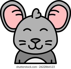 Happy Line vector Icon Design