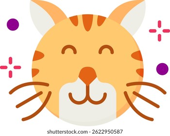 Happy Line vector Icon Design
